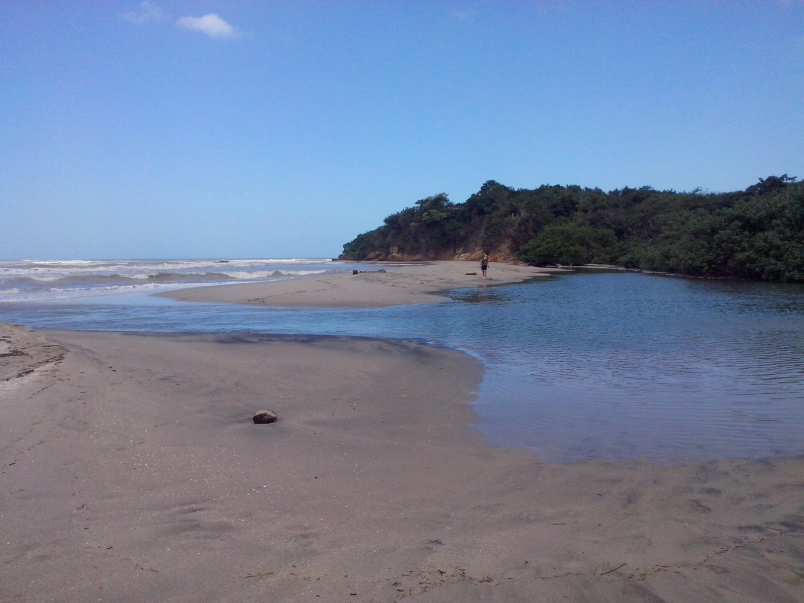 Desembocadura del río San Salvador en Dibulla, La Guajira